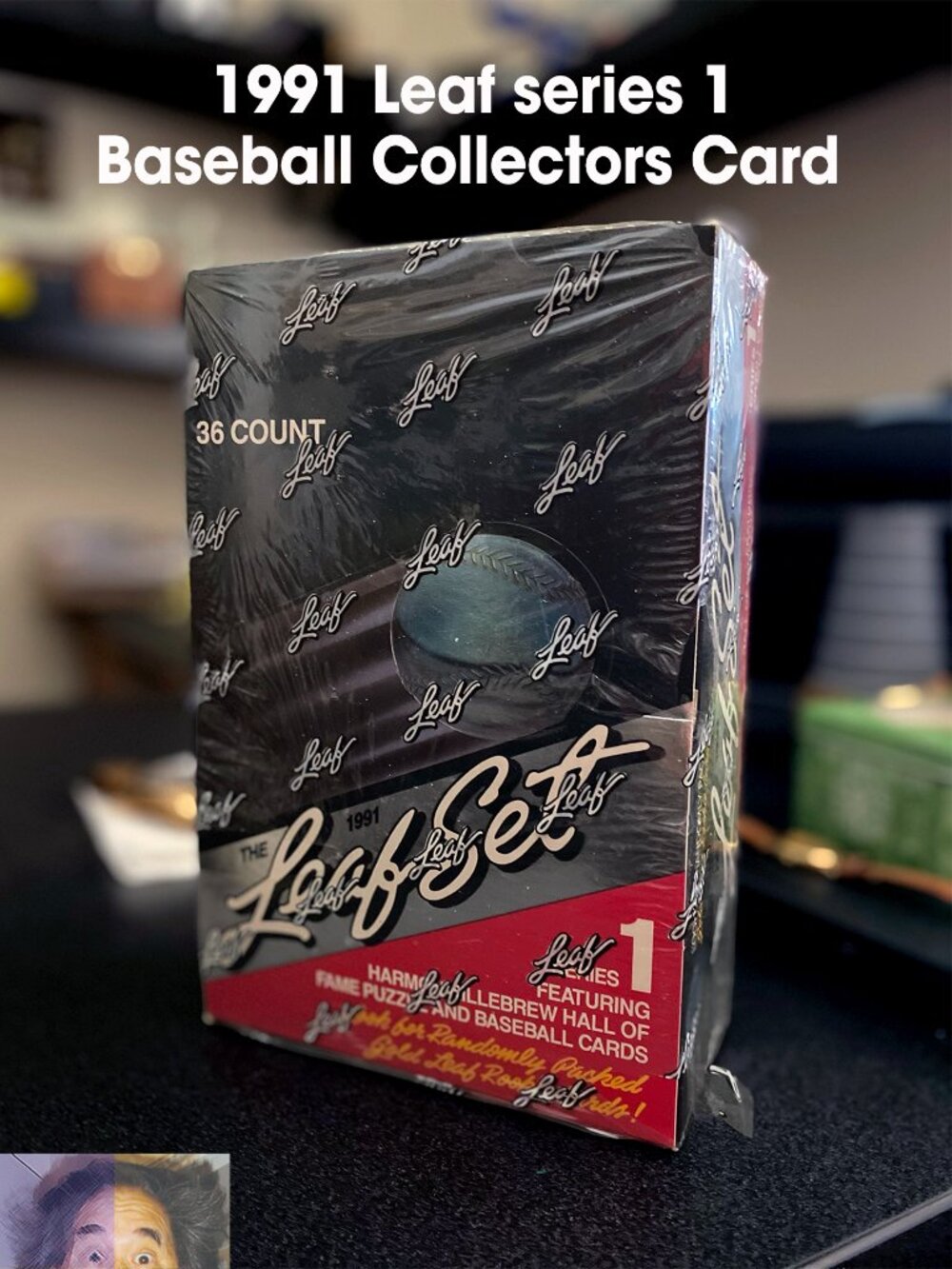 1991 Leaf Series 1 Baseball Cards Factory Sealed Wax Box – 36 Packs